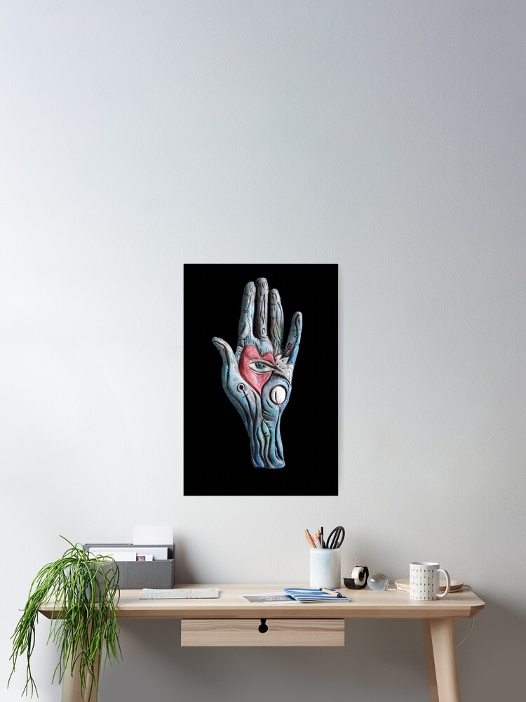Thumbnail 2 of 3, Poster, heart rests in the mind  designed and sold by MonaShiber.