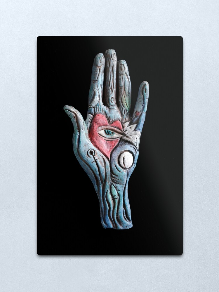 Alternate view of heart rests in the mind Metal Print
