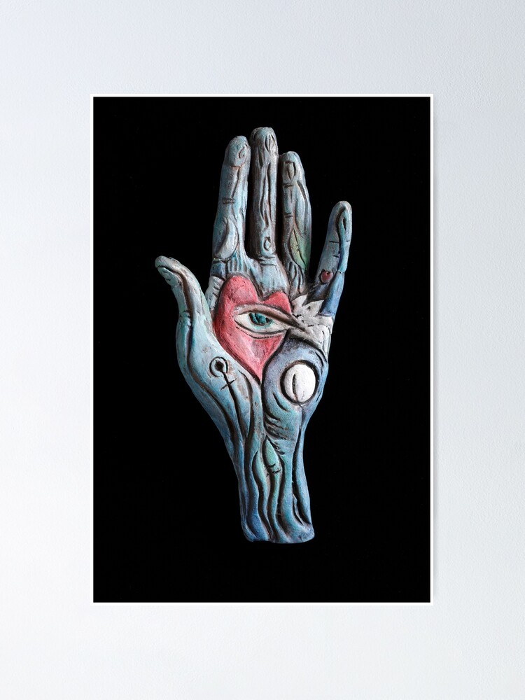 Alternate view of heart rests in the mind Poster
