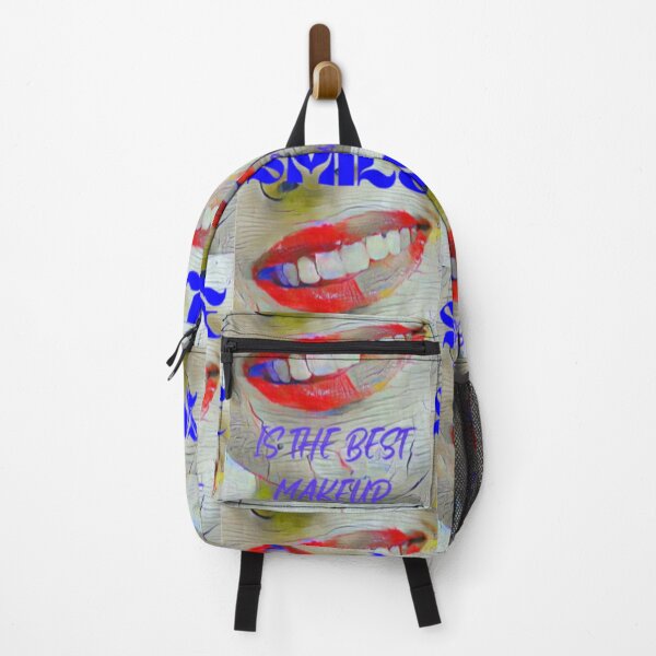 Item preview, Smile is the best make up with blue wording shown teeth designed and sold by Bekindtome.