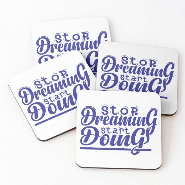 Item preview, Stop Dreaming Start Doing Right, Motivational Quote To The Success Sticker designed and sold by podekom.