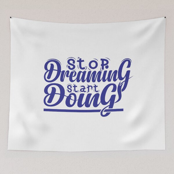 Item preview, Stop Dreaming Start Doing Right, Motivational Quote To The Success Sticker designed and sold by podekom.