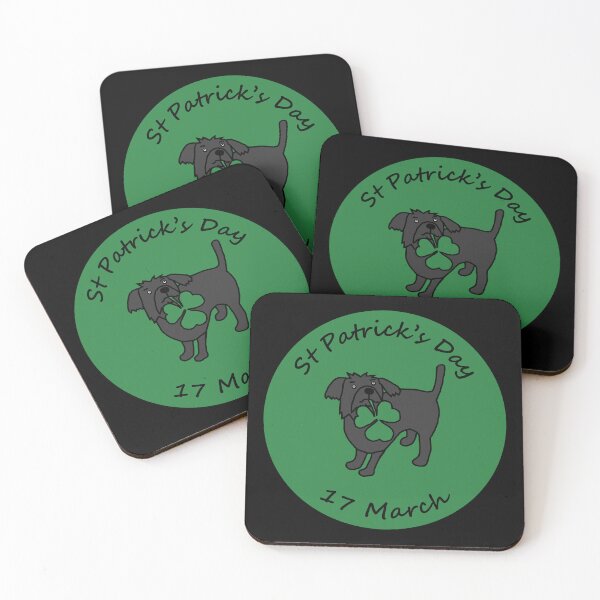 Item preview, Dog with Shamrock St Patricks Day designed and sold by ellenhenry.