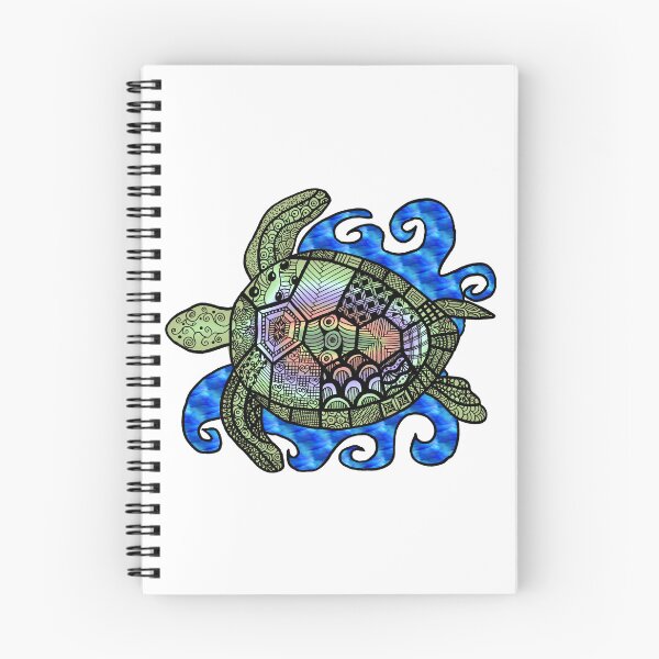 Item preview, Colored Patterned Sea Turtle designed and sold by SLEWDesigns.