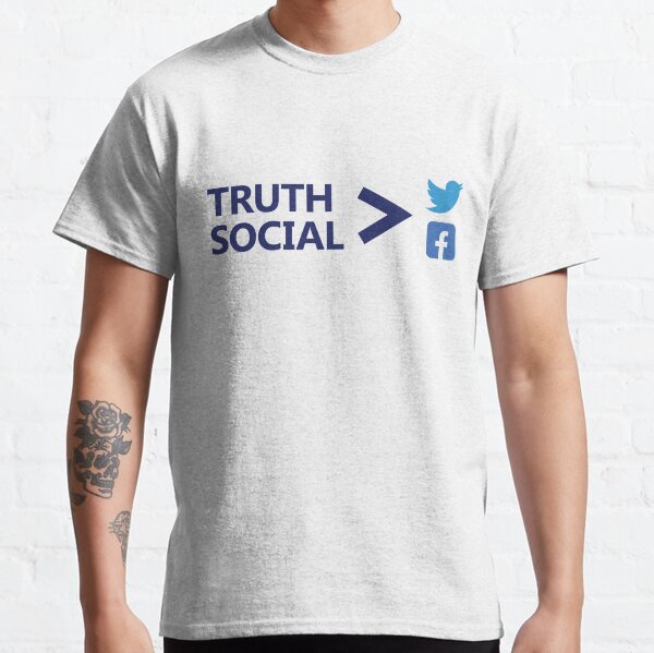 Truth Social. Follow The Truth. Donald Trump new social network. Truth social media. Classic T-Shirt