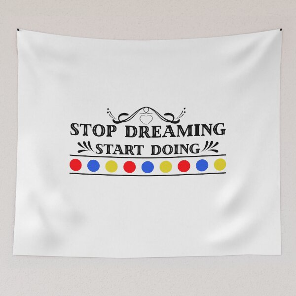 Item preview, Stop Dreaming Start Doing Right, Motivational Quote Point Sticker designed and sold by podekom.