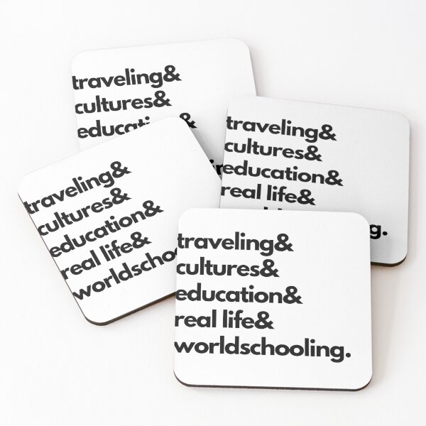 Item preview, Worldschooling Life / Typographic Art Homeschool T-shirt designed and sold by thehomeroom.