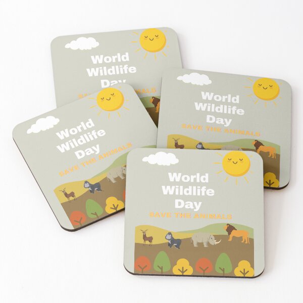 Item preview, World Wildlife Day - Save the Animals designed and sold by MugsAndDuds.