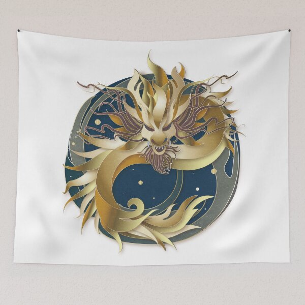 Item preview, Chinese yellow Dragon flying in the cloud designed and sold by xdashu.