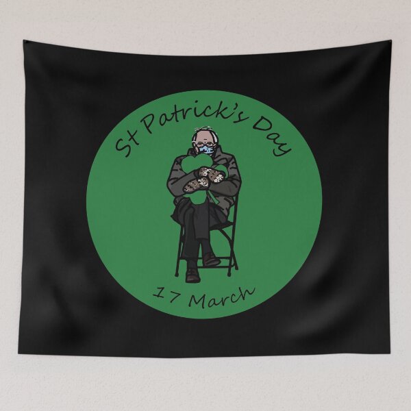 Artikelvorschau, Bernie Sanders Fäustlings-Meme mit Kleeblatt am St. Patricks Day entworfen und verkauft von ellenhenry.