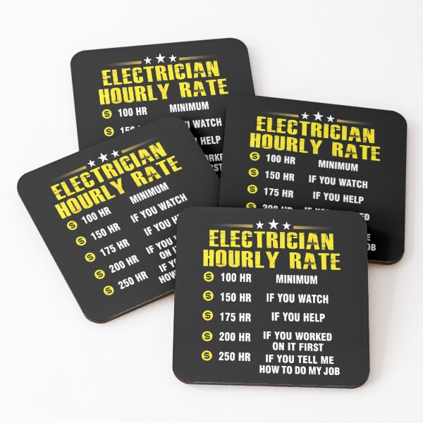 Item preview, Electrician hourly Rate - for Electricity lovers designed and sold by TeesLina.