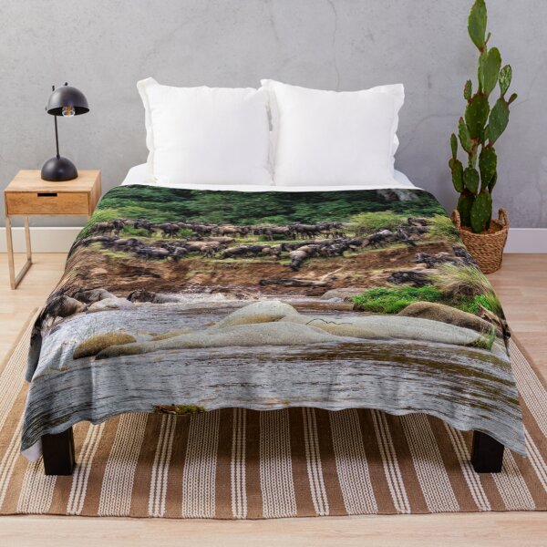 Item preview, Wildebeest Into the River designed and sold by Kay Brewer.