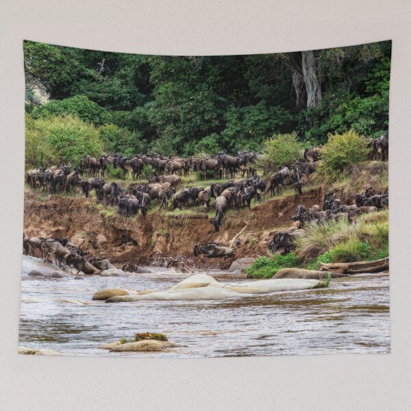 Item preview, Wildebeest Into the River designed and sold by Kay Brewer.