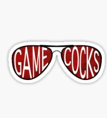 gamecock glasses Sticker