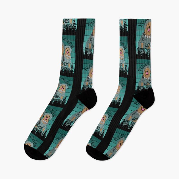 Item preview, This nurse loves her doodle, animal lover pale blue retro sunset distressed artistic design designed and sold by SamRVstore.
