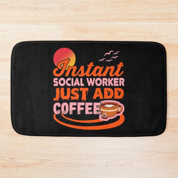 Item preview, Retro Instant Social Worker Just Add Coffee - Cute Vintange Coffee Mug Coffee Beans designed and sold by universegrace.