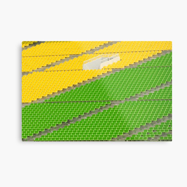Abstract Seating Metal Print