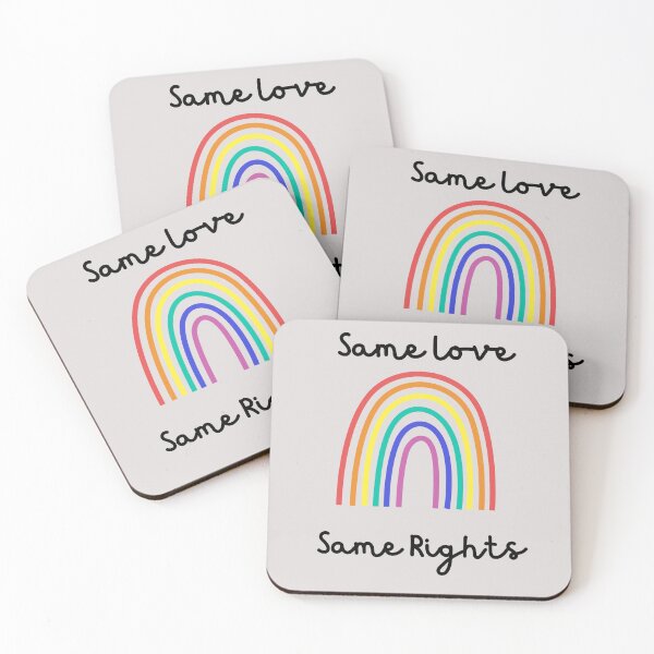 Item preview,  -Same Love Same Rights Rainbow Flag Printed T Shirt LGBT Gay Lesbian Trans Bisexual - Gay Pride designed and sold by unique things.