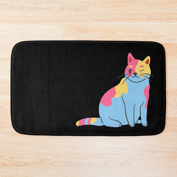 Item preview, Subtle Pan Pride Flag, Discreet Pansexual Pride, Cute LGBT Cat designed and sold by SweetestPrints.