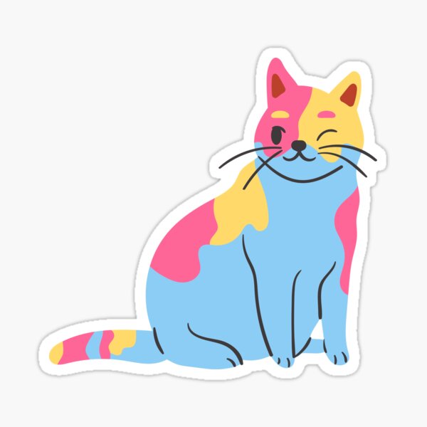 Artikel-Vorschau von Subtile Pan-Stolz-Flagge, diskreter pansexueller Stolz, süße LGBT-Katze, designt und verkauft von SweetestPrints.