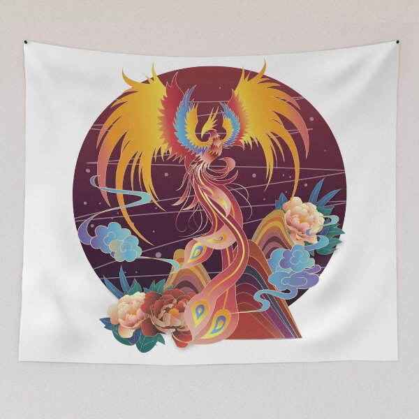 Item preview, Chinese phenix flying up in the flowers designed and sold by xdashu.