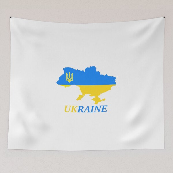 Artikelvorschau, Flagge der Ukraine, Wappen der Ukraine, freie Ukraine, Karte der Ukraine entworfen und verkauft von Tanysl.