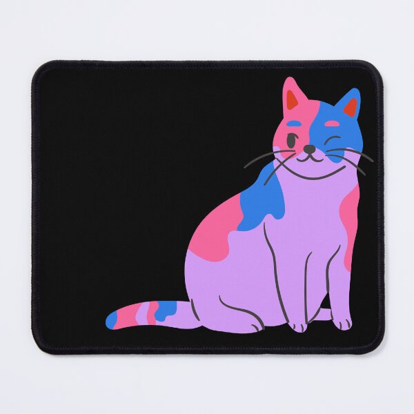 Item preview, Subtle Bi Pride Flag, Discreet Bisexual Pride, Cute LGBT Cat designed and sold by SweetestPrints.