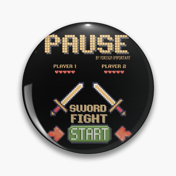 Item preview, TWO SWORDS VIDEO GAME /PAUSE designed and sold by PAUSETHAT.