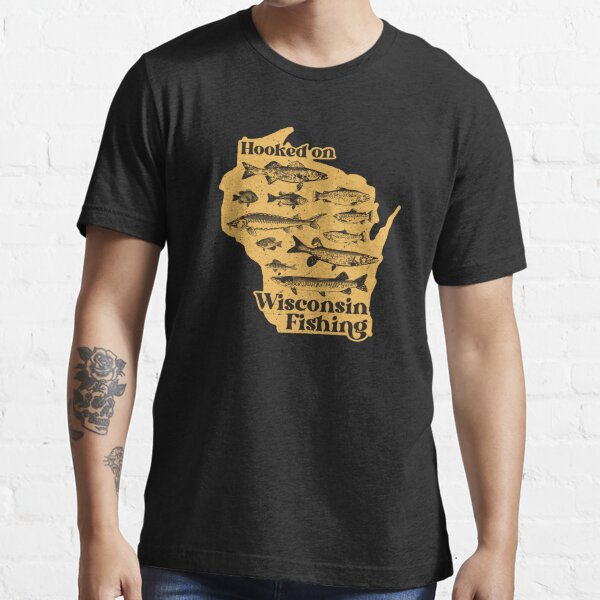 Hooked on Idaho Fishing - Vintage ID Outdoor design for angler or  lakehouse Essential T-Shirt for Sale by AaronsArtCloset