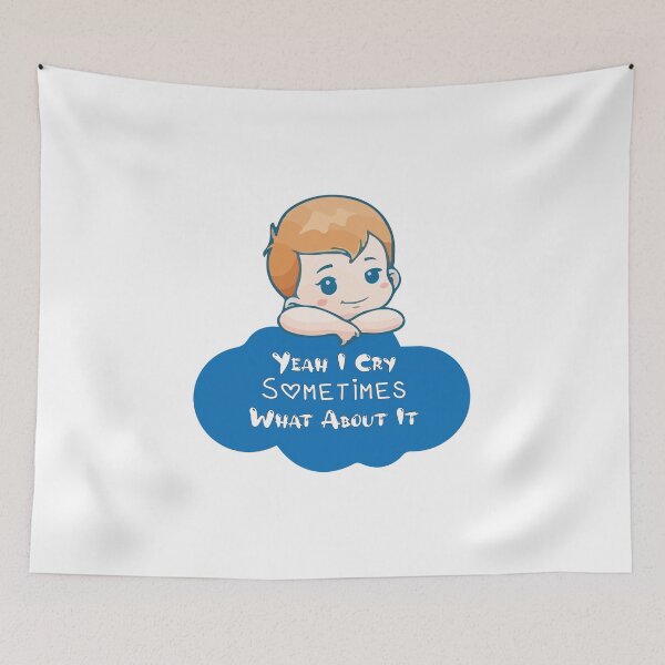 Item preview, BABY - Yeah I Cry Sometimes What About It designed and sold by Trendy Stitch.