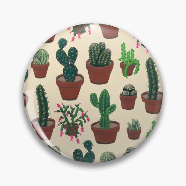 Item preview, Gouache Cacti Pattern designed and sold by paintedpansy.