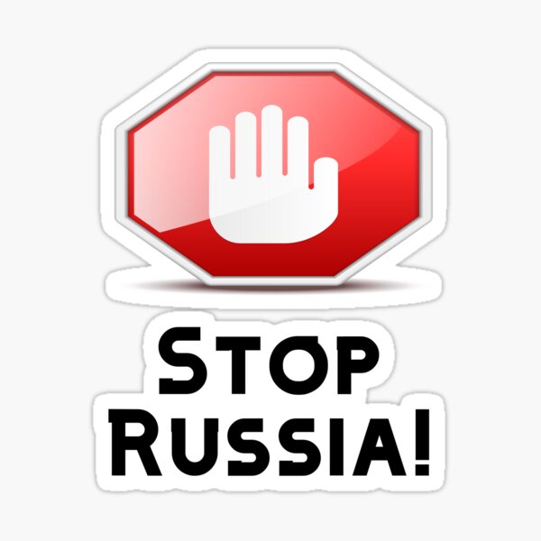STOP RUSSIA Sticker