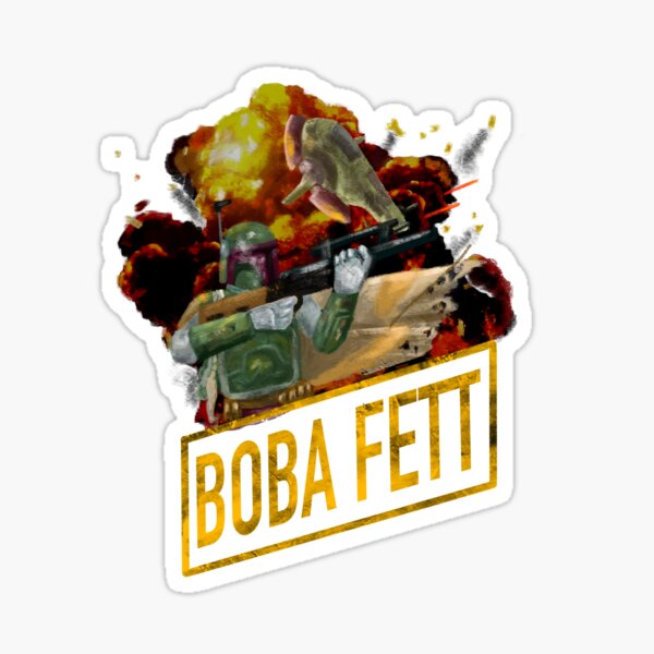Vista previa del artículo con la obra «boba fett y esclavo-1», diseñado y vendido por Jelly Olive.