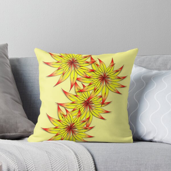 Item preview, Red Hot and Yellow Flowers designed and sold by BlackKatPrint.