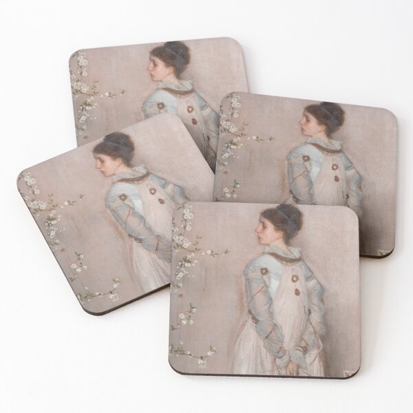 Item preview, James Whistler - Symphony in Flesh Colour and Pink designed and sold by PaintingArtwork.