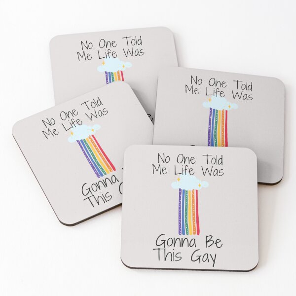 Item preview,    No One Told Me Life Was Gonna Be This Gay funny Gay Lesbian Trans Bisexual - Gay Pride designed and sold by unique things.
