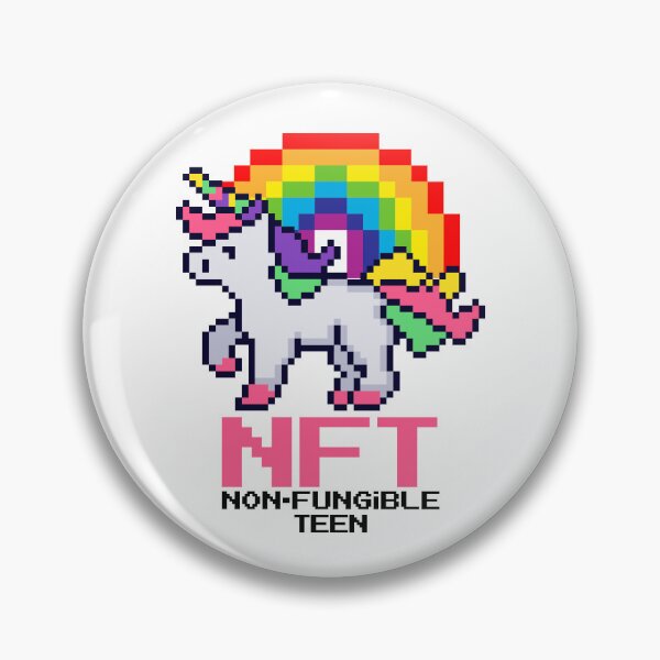 Artikelvorschau, NFT Unicorn Rainbow Crypto Pixel Art Nicht vertretbarer Teenager entworfen und verkauft von Maria Garcia.