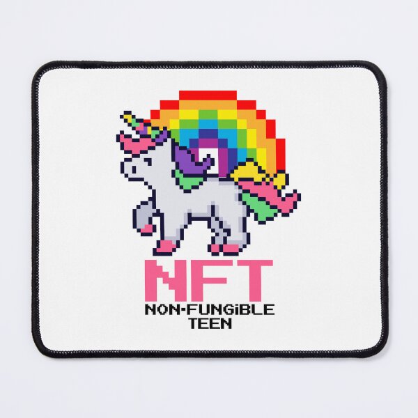 Item preview, NFT Unicorn Rainbow Crypto Pixel Art Non-Fungible Teenager  designed and sold by Maria Garcia.