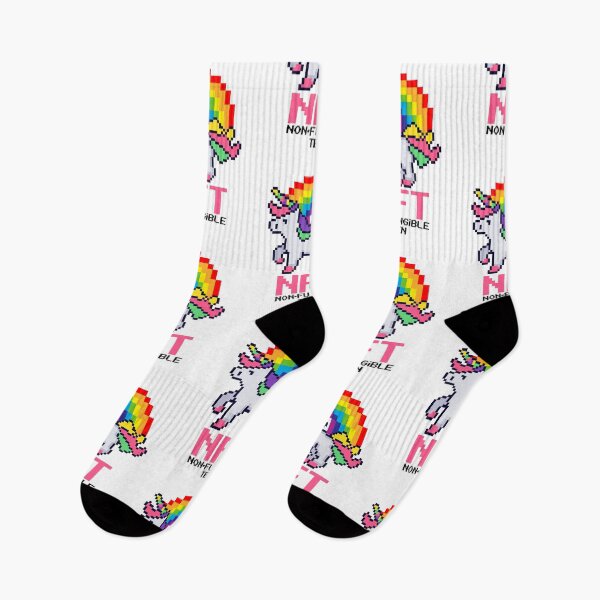 Item preview, NFT Unicorn Rainbow Crypto Pixel Art Non-Fungible Teenager  designed and sold by Maria Garcia.