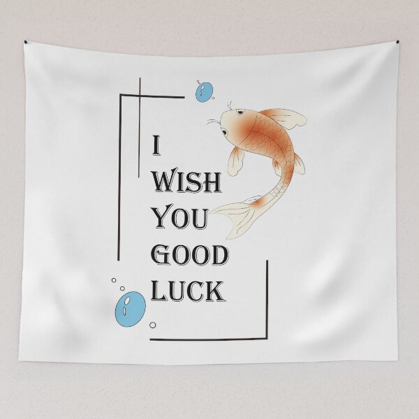 Item preview, I wish you good luck in the borders of carp and bubbles designed and sold by xdashu.