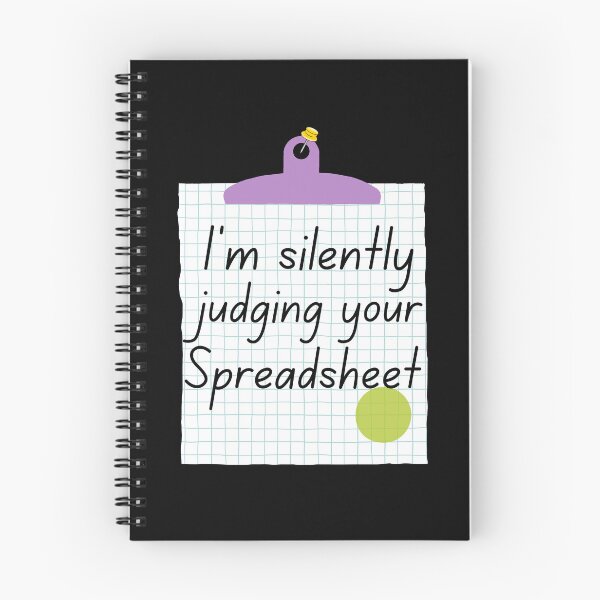 Item preview, I'm silently judging your spreadsheet Sticker designed and sold by sofiazazi.