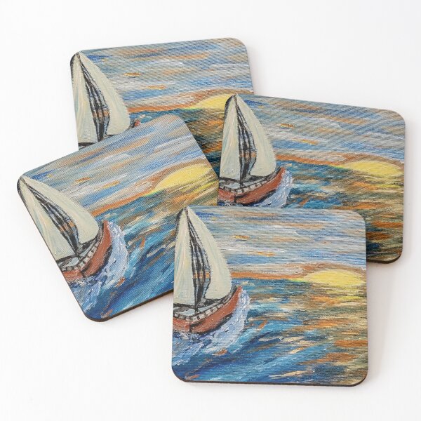 Item preview, Out sailing at sunset. designed and sold by kkartwork.