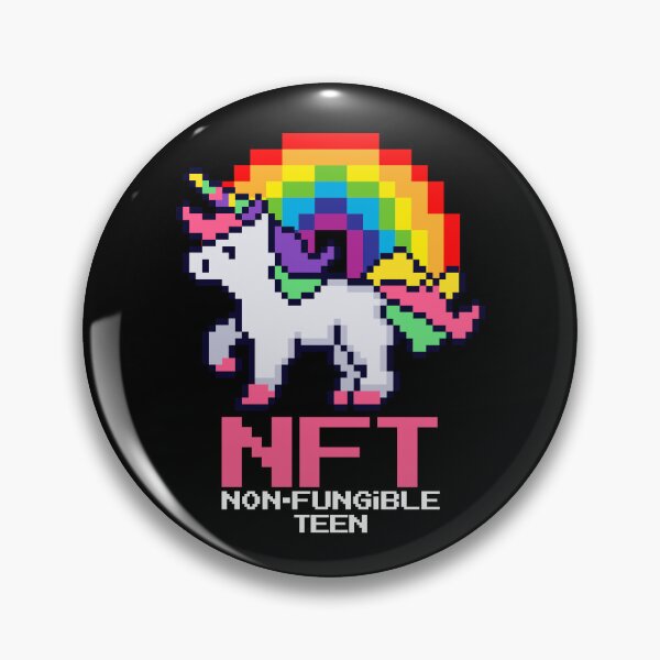 Artikelvorschau, NFT Crypto Pixel Art Unicorn Rainbow Nicht fungibler Teenager entworfen und verkauft von Maria Garcia.