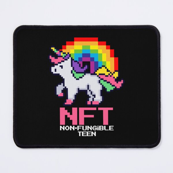Item preview, NFT  Crypto Pixel Art Unicorn Rainbow Non-fungible Teen designed and sold by Maria Garcia.