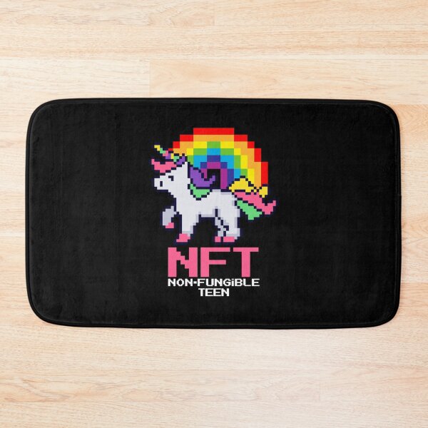 Item preview, NFT  Crypto Pixel Art Unicorn Rainbow Non-fungible Teen designed and sold by Maria Garcia.