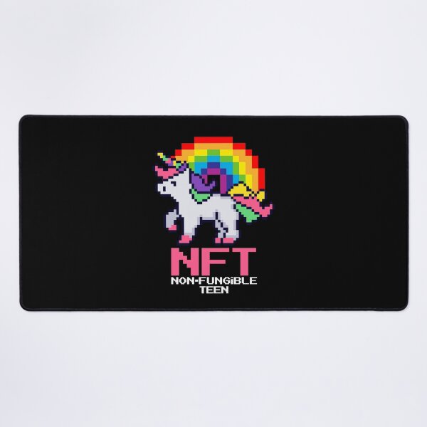 Item preview, NFT  Crypto Pixel Art Unicorn Rainbow Non-fungible Teen designed and sold by Maria Garcia.