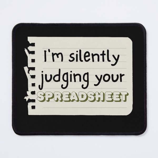 Item preview,  I'm silently judging your spreadsheet Sticker designed and sold by sofiazazi.