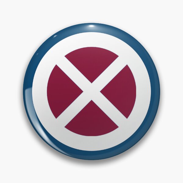 Item preview, Maroon Saltire retro mod roundel designed and sold by ModSupporters.
