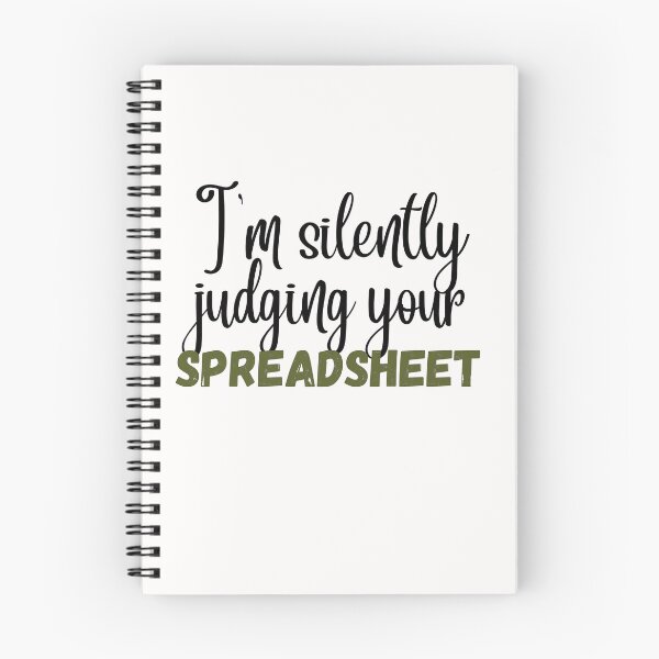 Item preview,   I'm silently judging your spreadsheet Sticker designed and sold by sofiazazi.