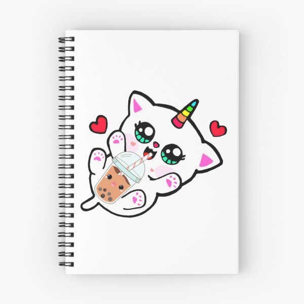 Item preview, Cat Drinking Boba Milk designed and sold by NineOneOne.